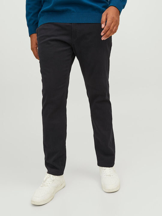 Trousers Chino Elastic in Slim Fit Black