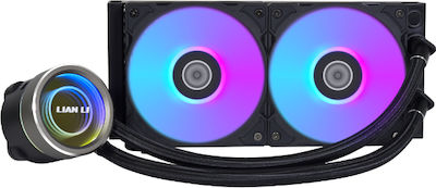 Lian Li Galahad II Trinity 240 CPU Water Cooling Dual Fan 120mm for Socket AM4/AM5/1700/1200/115x with ARGB Lighting