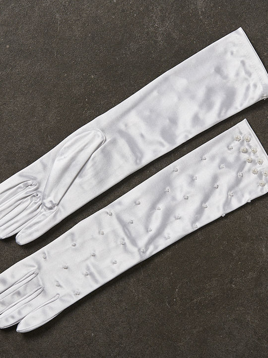 Nuova Vita Bridal Gloves White