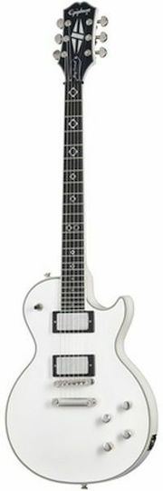 Epiphone Prophecy Chitară Electrică Tăietură unică cu HH Configurație Doze Albă