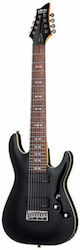Schecter Omen Electric Guitar 8-String Stratocaster Style Gloss Black