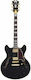 D'Angelico Excel DC Electric Guitar SG Black