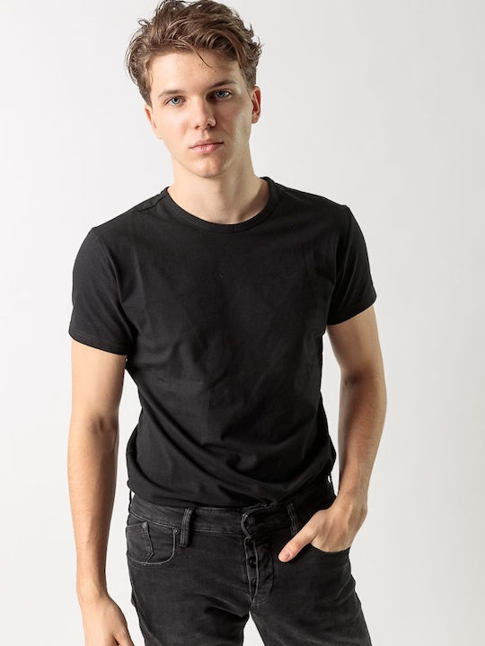 Devergo Herren T-Shirt Kurzarm Schwarz