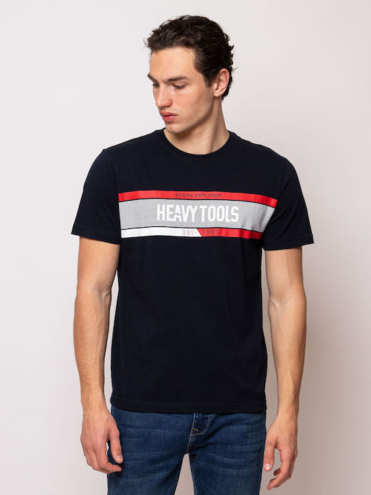 Heavy Tools T-Shirt Marineblau