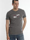 Van Hipster T-shirt Bărbătesc cu Mânecă Scurtă Gri