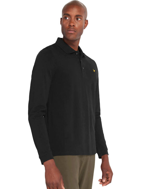 Lyle & Scott Polo Bluză cu mânecă scurtă Neagră