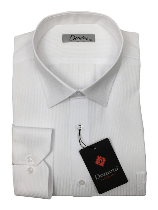 Poli Gianni Men's Shirt with Long Sleeves White