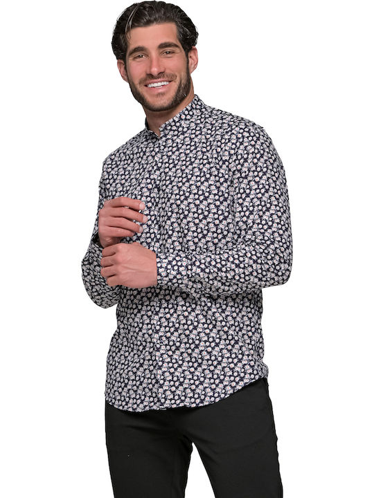 Long-sleeved Shirt Floral Black