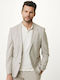 Men's Suit Jacket Regular Fit Beige