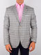 Stefan Fashion Men's Suit Jacket Gray