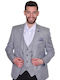 Endeson Fashion Men's Suit Jacket Gray