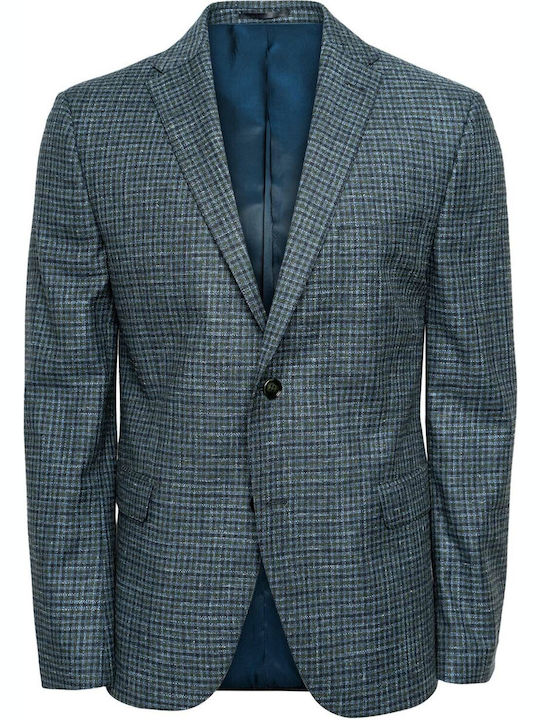 Fragosto Men's Suit Jacket Blue