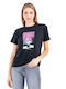 Vintage Women's T-shirt Black
