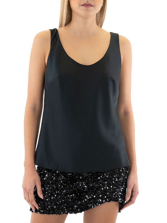 MY T Women's Summer Blouse Sleeveless Black