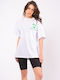 The Lady Women's Oversized T-shirt White