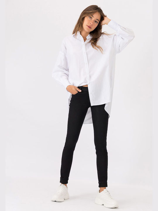 Tiffosi Women's Monochrome Long Sleeve Shirt White