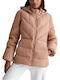 Women's Short Sports Jacket for Spring or Autumn Pink