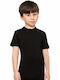 Jokers Kids' Undershirt Short-sleeved Black