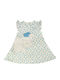 Dumbo Mädchenkleid Ärmellos Polka Dot Beige
