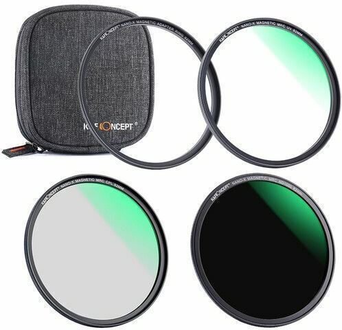 K&F Concept Set de filtre UV Cu diametrul 62mm pentru obiective foto