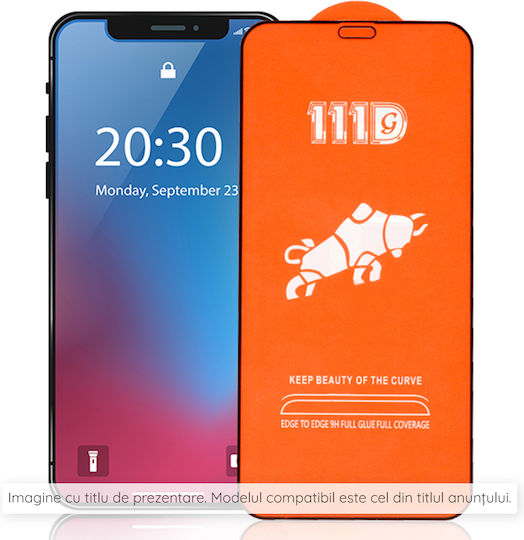 Techsuit Full Glue Full Face Tempered Glass Μαύρο (Oppo A98)