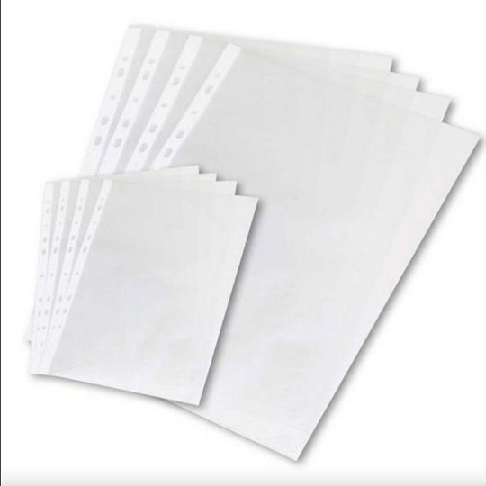 Typotrust Plastic Sleeves for Documents A4 with Holes 25pcs