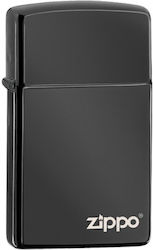 Zippo Slim Feuerzeug Flamme in Schwarz Farbe