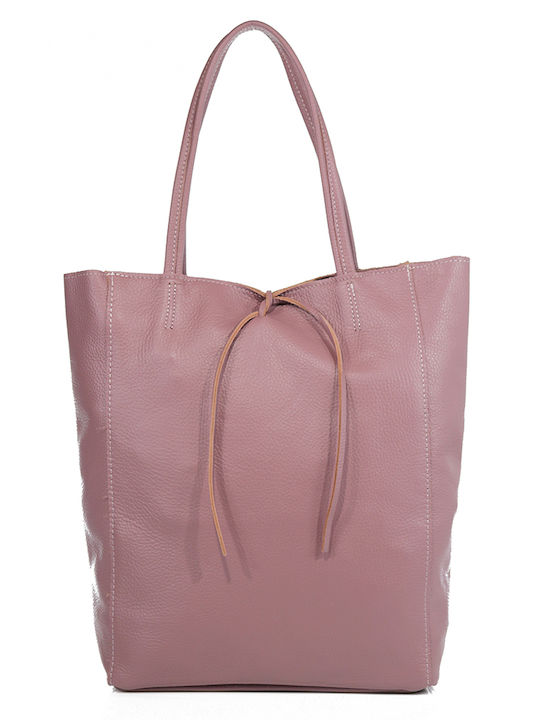 Passaggio Leather Кожена Дамска Чанта Шопър Пре...