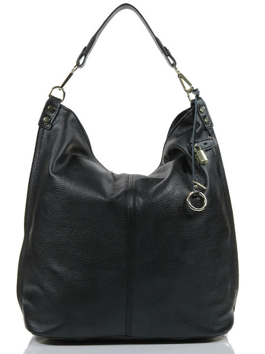 Passaggio Leather Women's Leather Shopper Shoulder Bag Black