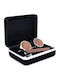 Legend Accessories Cufflinks from Wood in Brown Color