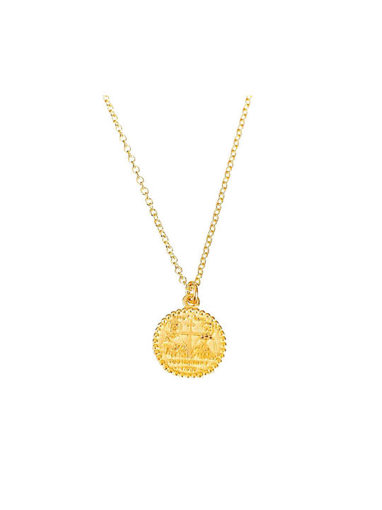 Gatsa Halskette Konstantin Amulett aus Gold 14K