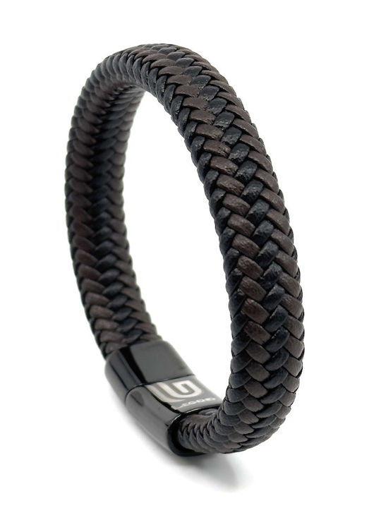 Legend Accessories Men's Leather Bracelet 21cm