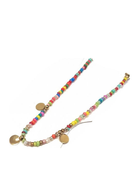 Karma Gifts Gold Plated Stainless Steel Anklet Multicolour