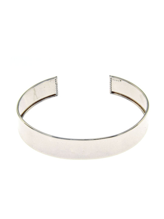 Mentzos Bracelet Handcuffs made of White Gold 14K