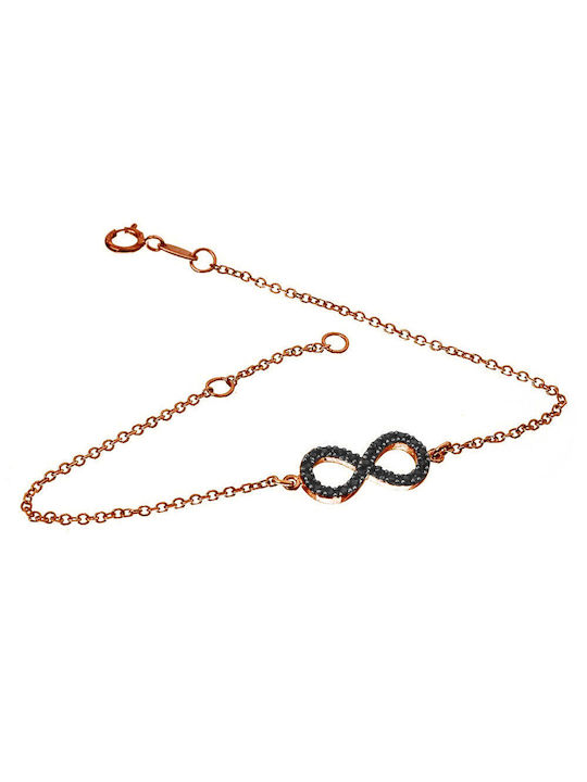 Gatsa Bracelet Chain with design Infinity with Zircon