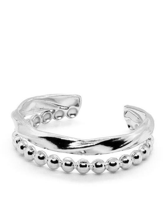 Piercing.gr Дамски Пръстен от Стомана Позлатен
