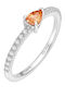 Xryseio Damen Ring mit Zirkonia aus Silber