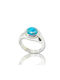 Mentzos Women's Ring from Silver