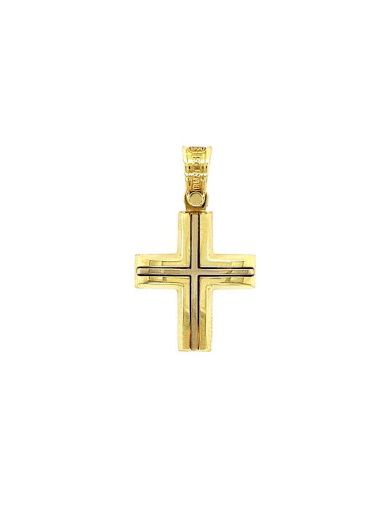 Xryseio Men's Gold Cross 14K