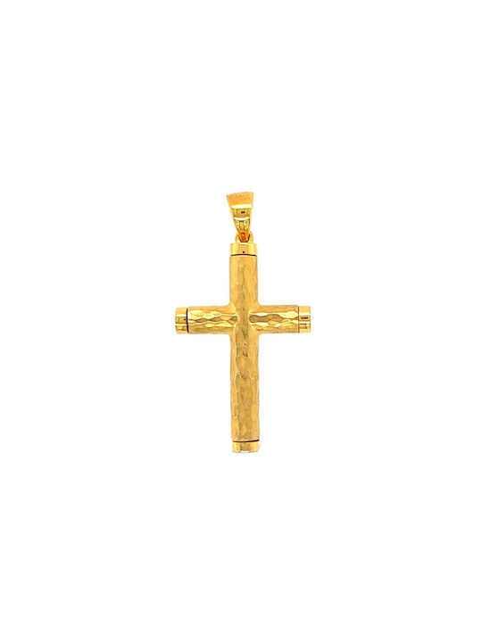 Xryseio Herren Gold Kreuz 14K