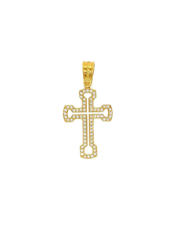 Xryseio Damen Gold Kreuz 14K