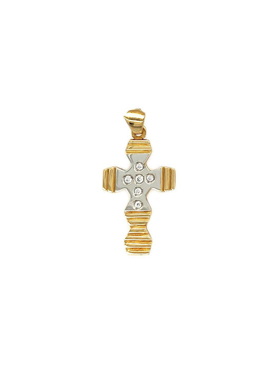 Xryseio Women's Gold Cross 14K