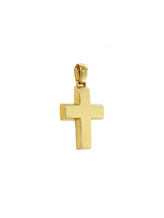 Xryseio Herren Gold Kreuz 14K