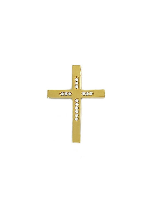 Xryseio Damen Gold Kreuz 14K