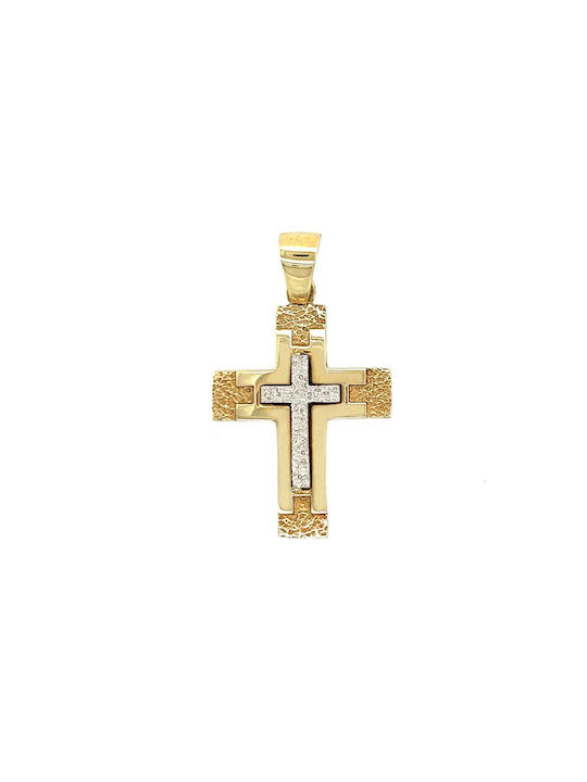 Xryseio Damen Gold Kreuz 9K