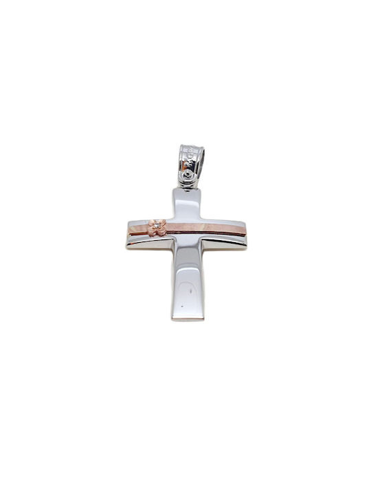 Mentzos White Gold Cross 14K