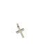 Mentzos White Gold Cross 18K