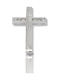 Mentzos White Gold Cross 18K