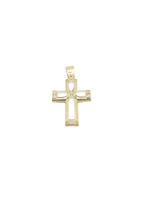 Mentzos Gold Kreuz 14K