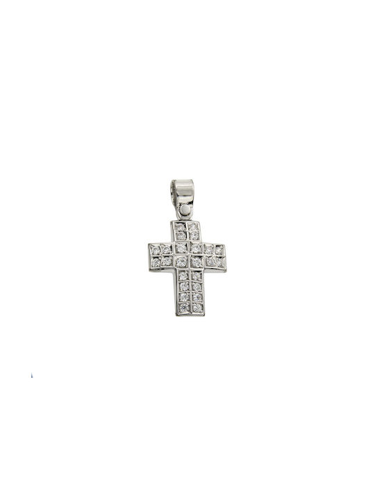 Dimiourgiko Vildiridis Women's White Gold Cross 14K